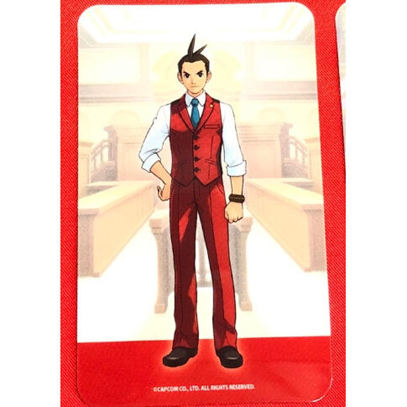 逆転裁判 王泥喜 パセラ 逆転裁判 シリーズ周年記念コラボカフェ ノベルティ カード