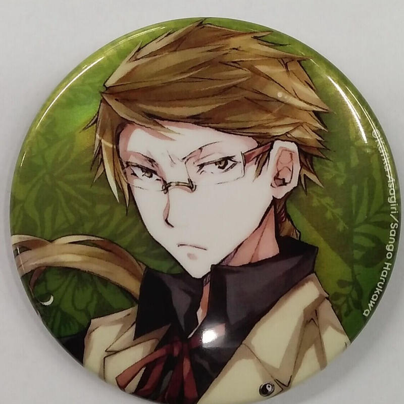 中古】 ① 文豪ストレイドッグス 文スト 缶バッジ ホログラム novels