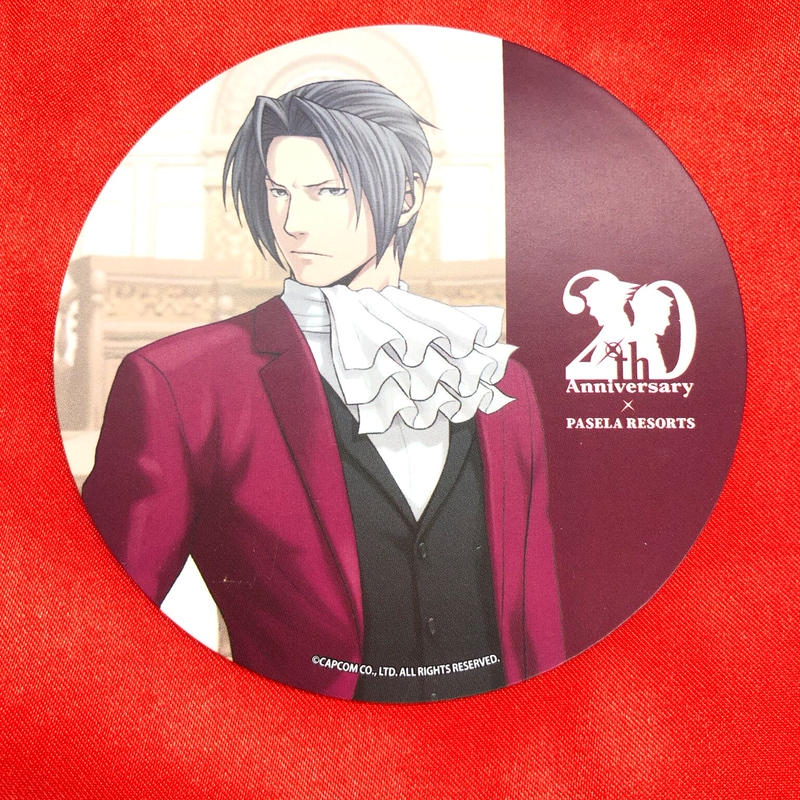 逆転裁判 御剣 パセラ 逆転裁判 シリーズ周年記念コラボカフェ コースター K Bo