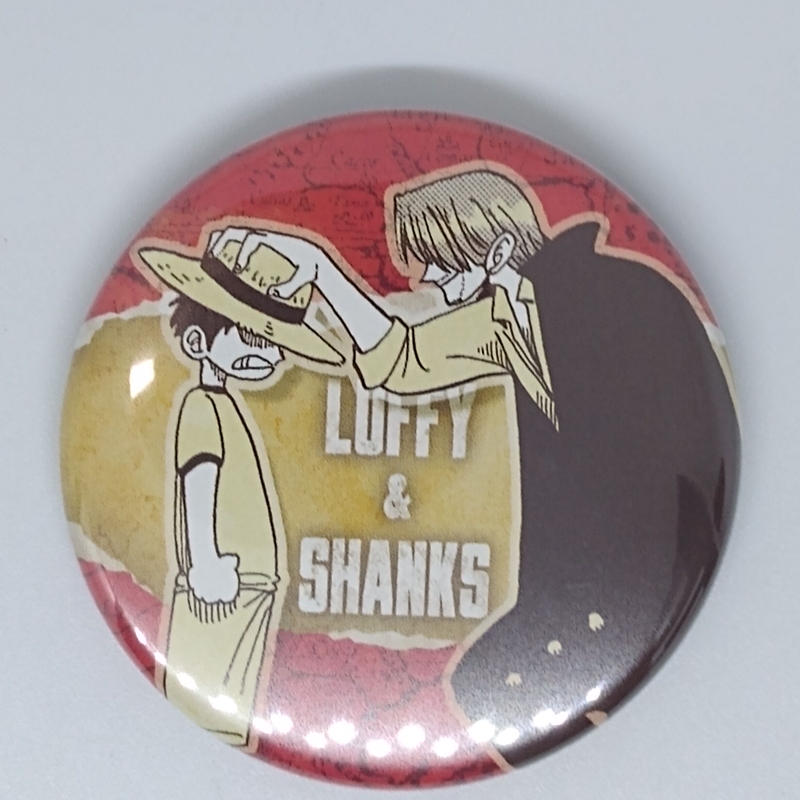 One Piece モンキー D ルフィ シャンクス コレクション缶バッジプチ 子供時代 One Piece モンキー D ルフィ シャンクス コレクション缶バッジプチ 子供時代