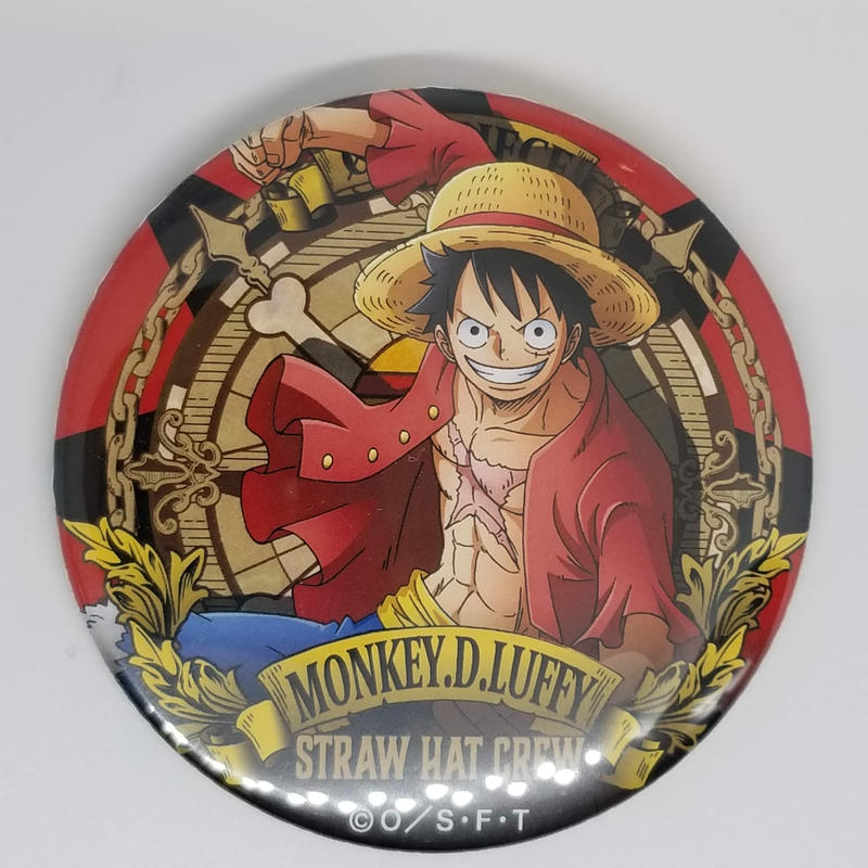 One Piece モンキー D ルフィ アルティメットクルー ドでか缶バッジ K Boo