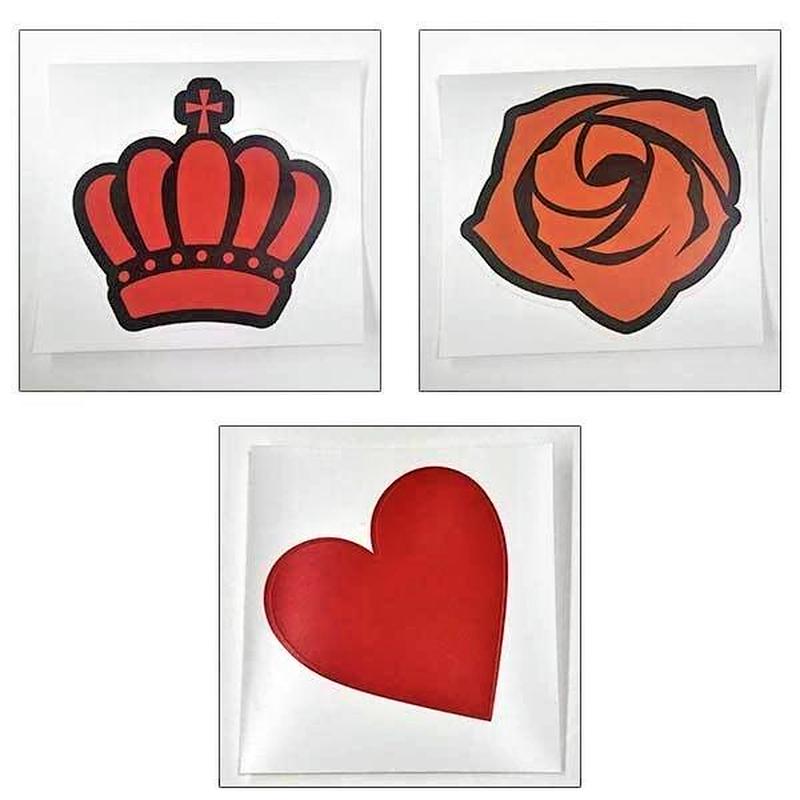 うちわ用ステッカー 赤 K Books 池袋 ２次元グッズ通販