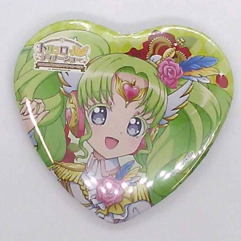 プリパラ ファルル プリズムストーンカフェ ハート型缶バッジ 等身イラスト 缶バッジ