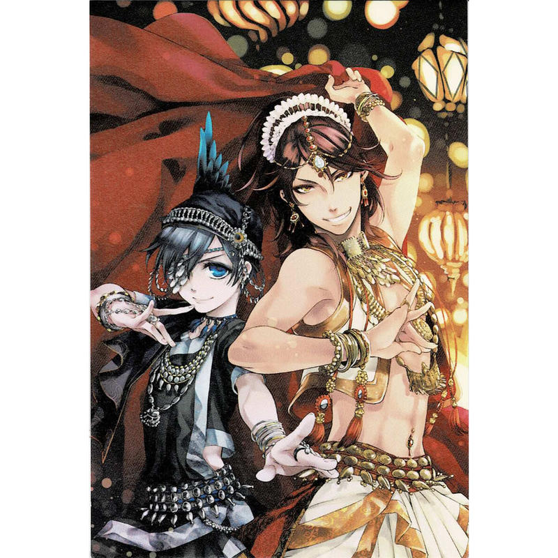 枢やな 黒執事 Rich Black ポストカード シエル アグニ K Books