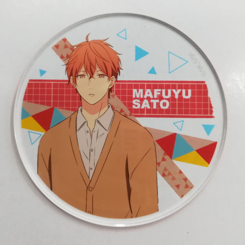 ギヴン カフェグラッテ特典アクリルコースター 佐藤真冬 Blグッズ K Books 池