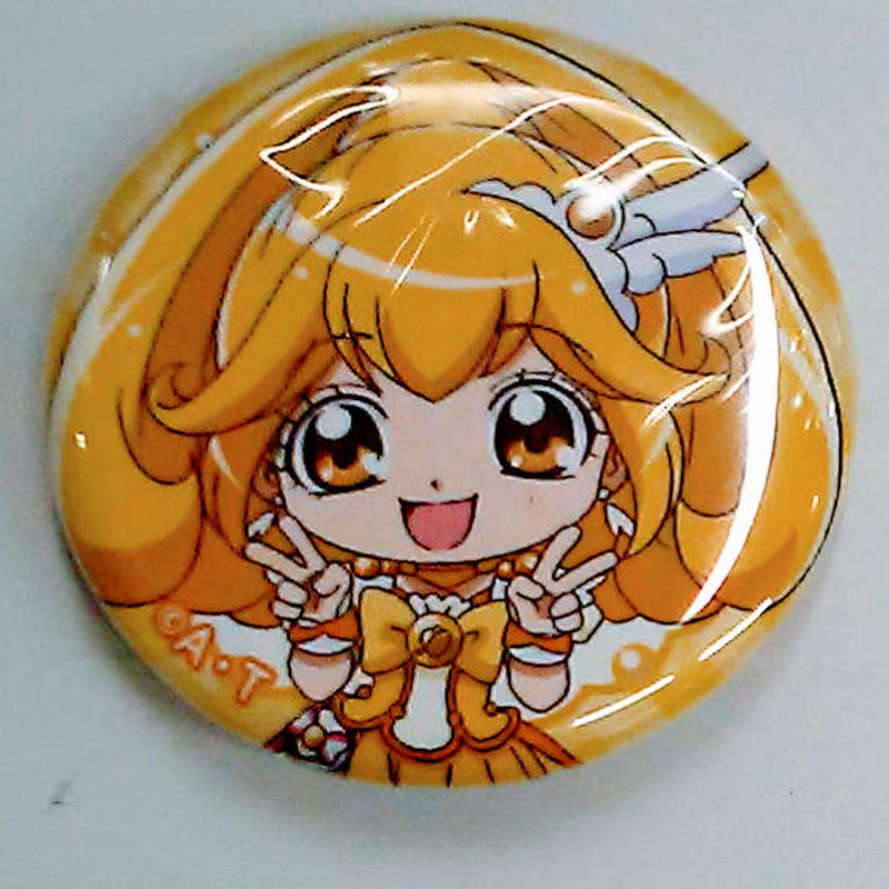 スマイルプリキュア キュアピース 黄瀬やよい オールスターポップコーン缶バッジ K Boo