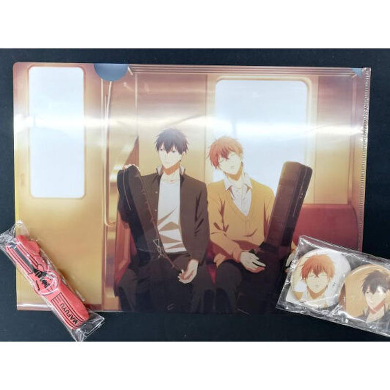 ギヴン クリアファイル 缶バッジ リストバンド 佐藤真冬 上ノ山立夏 Blグッズ K