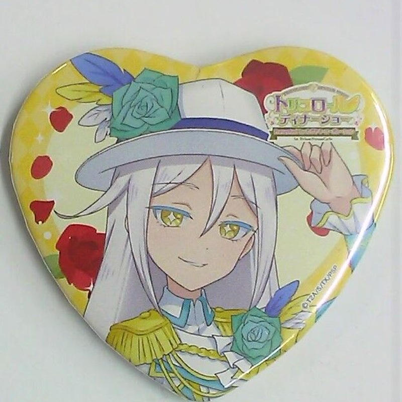 キラッとプリチャン ソルル プリズムストーンカフェ ハート型缶バッジ 等身イラスト 缶バッジ