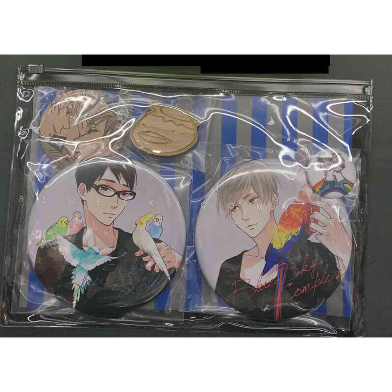 市川けい ブルースカイコンプレックス クリアポーチ付き缶バッジセット Blグッズ K 市川けい ブルースカイコンプレックス クリアポーチ付き缶バッジセット Blグッズ K
