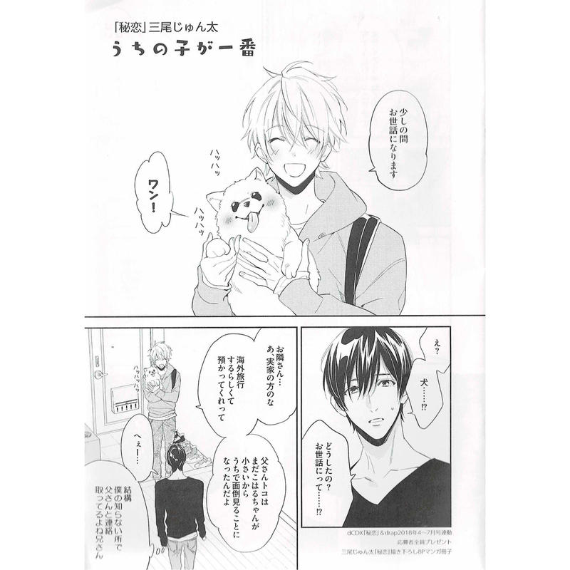 三尾じゅん太 うちの子が一番 8pマンガ 小冊子 Blグッズ K Books 池袋