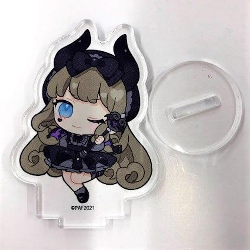 プリティーオールフレンズ グラフアートカフェ 黒須あろま アクリルぷちスタンド デビルver