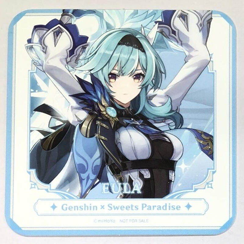 原神 エウルア スイパラフード デザート注文特典 等身キャラコースター K Books 池