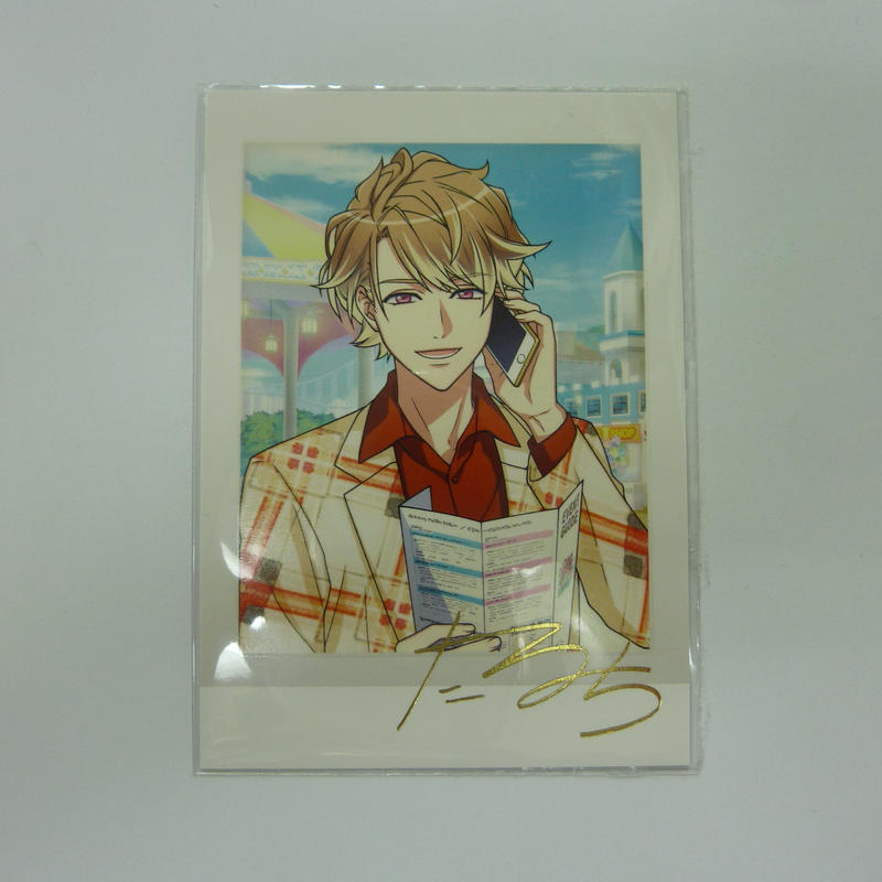 A3 茅ヶ崎至チェキ風ブロマイド S S 箔押しサイン入り K Books 池袋 ２次元グ