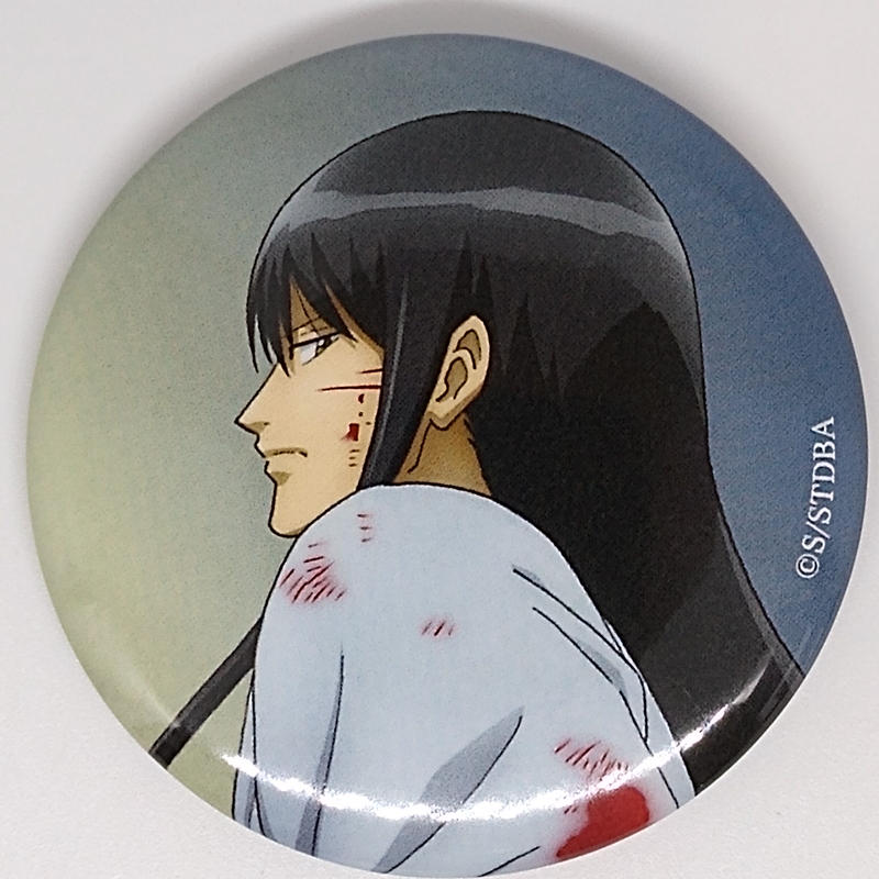 銀魂 桂 小太郎 描き下ろしイラスト 戦う背中ver トレーディング缶バッジ K Bo