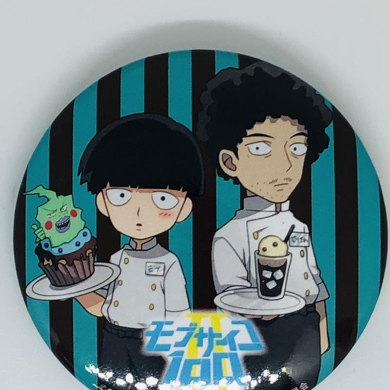 モブサイコ100 影山 茂夫 芹沢 克也 ふぉーちゅん 缶バッジ デフォルメver K