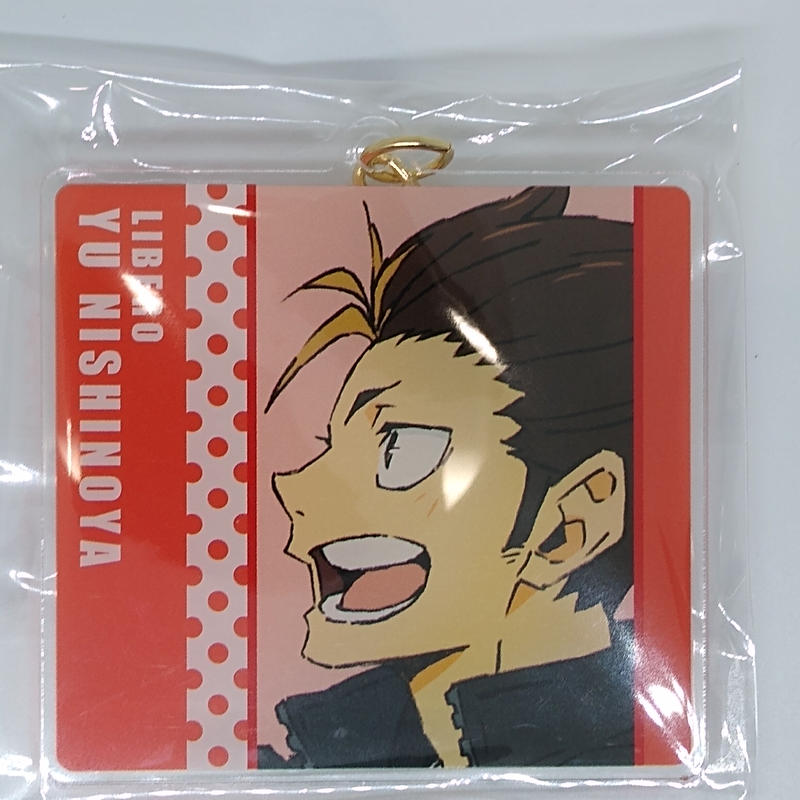 ハイキュー 西谷 夕 描き下ろしイラスト トレーディングアクリルキーホルダー K B