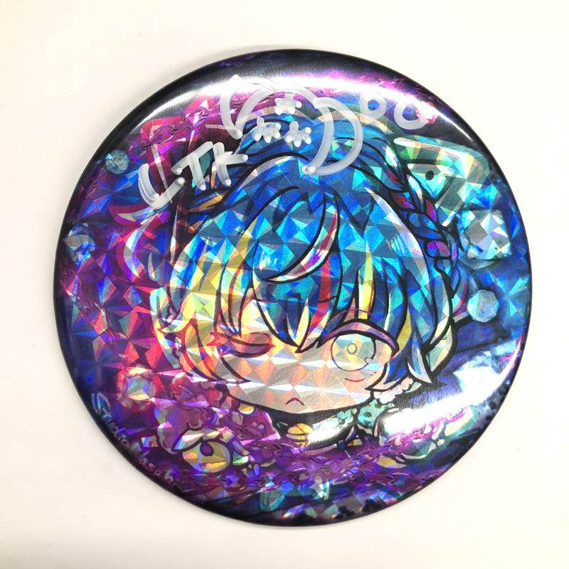 開封済み 狼ゲーム スタジオわさび 怪盗団と３つの地図 非売品限定キラキラ缶バッジ サイン入