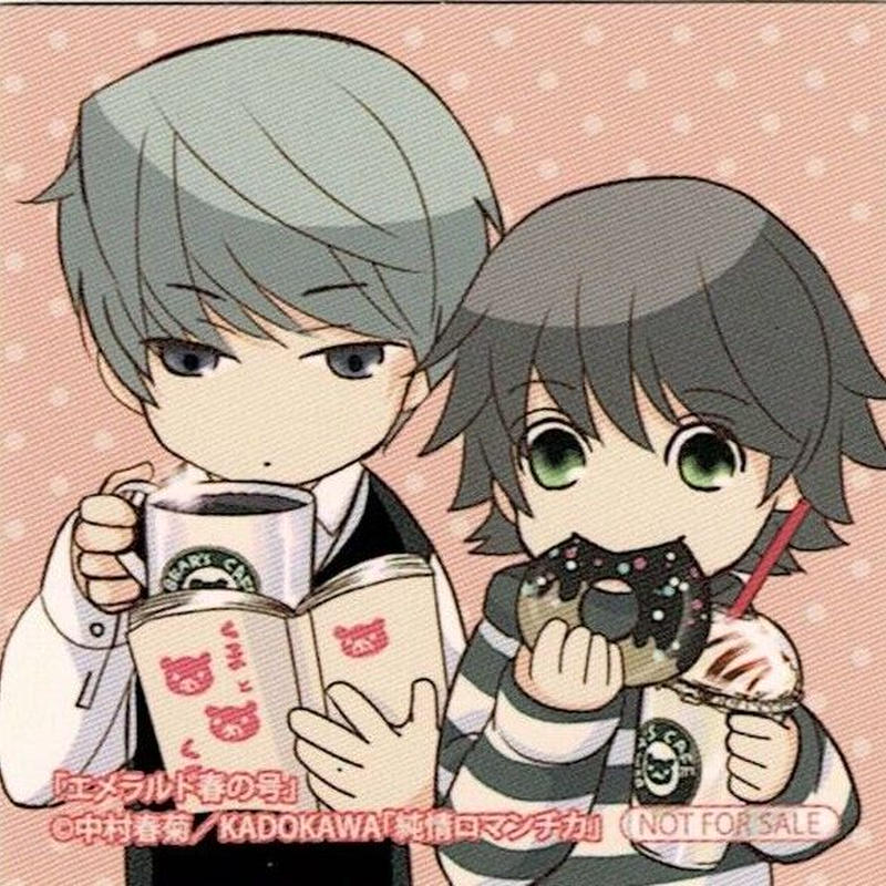 中村春菊 純情ロマンチカ エメラルド春の号発売記念フェア シール Blグッズ K B