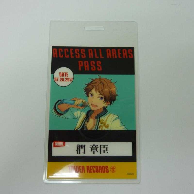 あんさんぶるスターズ 椚章臣バックステージパス風カード K Books 池袋 ２次元グッズ通販