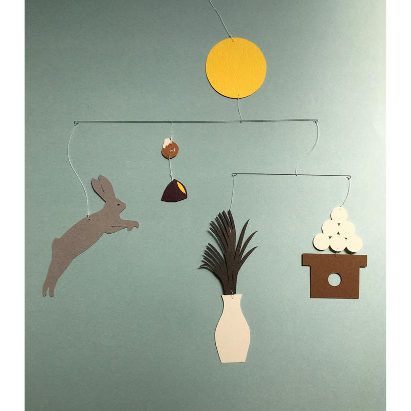 9月のモビール お月見 よしいいくえのモビールストア