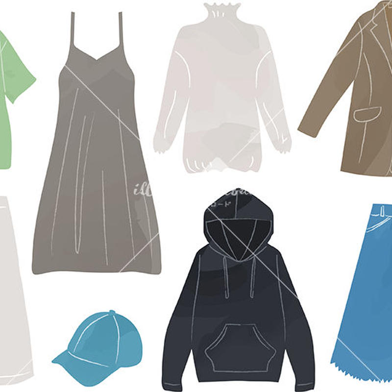 女性 春 服 ファッション セット イラストデータ Illust Download