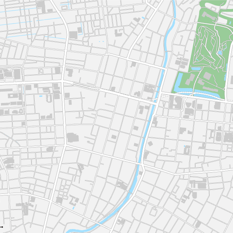 秋田 秋田駅周辺 ベクター地図データ Eps 日本語 英語 並記版 地図素材をダウンロー