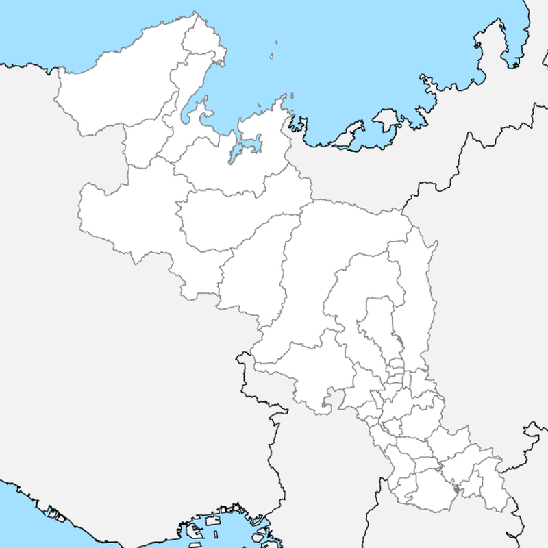 京都府 市区町村別 白地図 Pdfデータ 地図素材をダウンロードにて販売するお店 今八商店