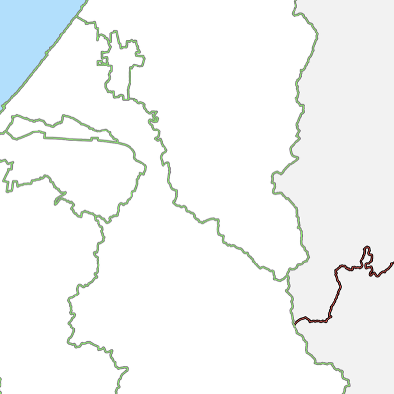 石川県 市区町村別 白地図データ Eps 地図素材をダウンロードにて販売するお店 今八商店