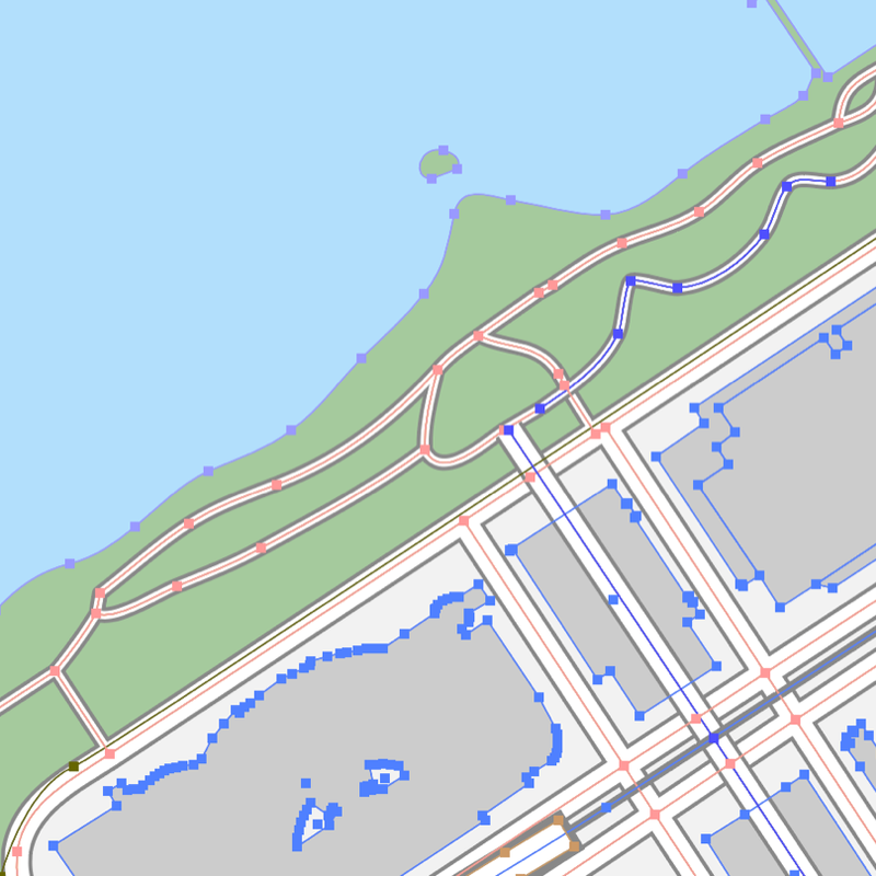 東京 お台場 ベクター地図データ Eps 日本語 英語 並記版 地図素材をダウンロードに