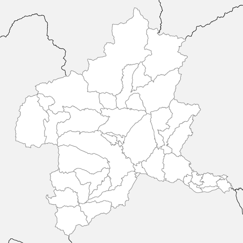 群馬県 市区町村別 白地図データ Eps 地図素材をダウンロードにて販売するお店 今八商店
