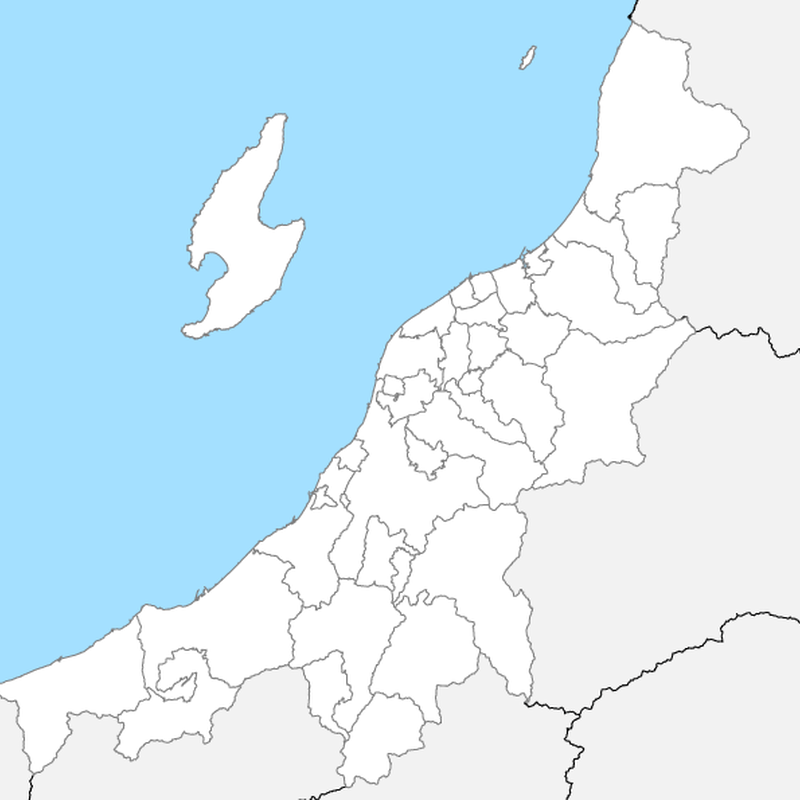 新潟県 市区町村別 白地図データ Eps 地図素材をダウンロードにて販売するお店 今八商店
