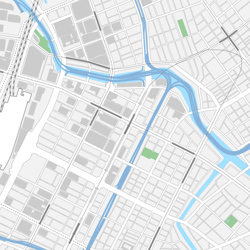 東京 日本橋 ベクター地図データ Eps 日本語 地図素材をダウンロードにて販売するお店