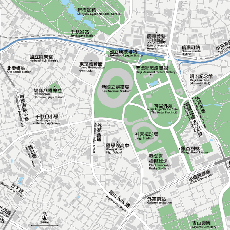 東京 神宮外苑 ベクター地図データ Eps 繁体語 英語 並記版 地図素材をダウンロード 東京 神宮外苑 ベクター地図データ Eps 繁体語 英語 並記版 地図素材をダウンロード