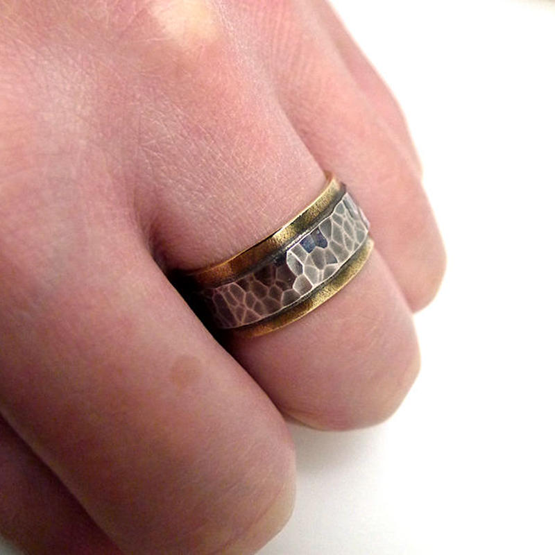 シルバー 真鍮リング飽きの来ないデザインピンキーにも最適 幅の太いタイプ Imeru シルバー 真鍮リング飽きの来ないデザインピンキーにも最適 幅の太いタイプ Imeru