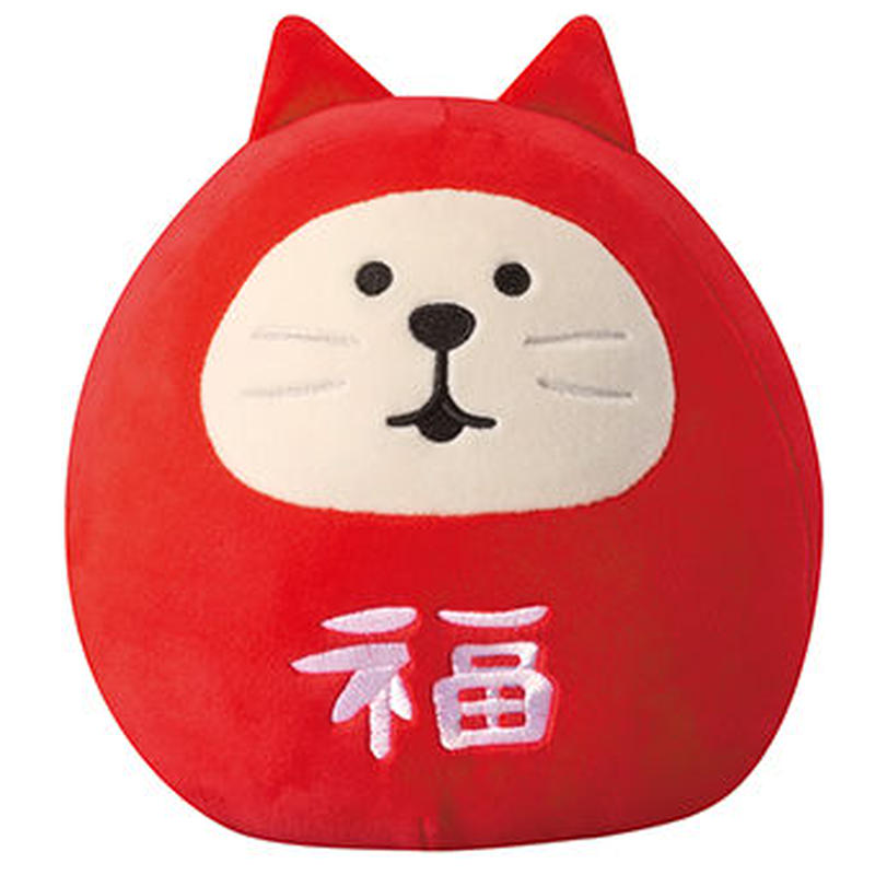Decole Concombre もっちりマスコットm 福猫だるま いもねこの仲間たち