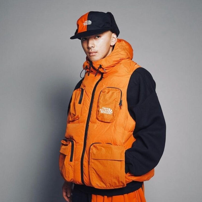 Black UTILITY DOWN VEST 新品 TIGHTBOOTH L