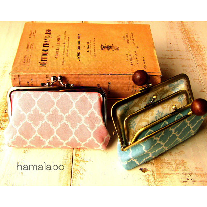 Kt 28 コンパクト親子がま口の財布 マチあり の型紙 レシピ 12cm角型用