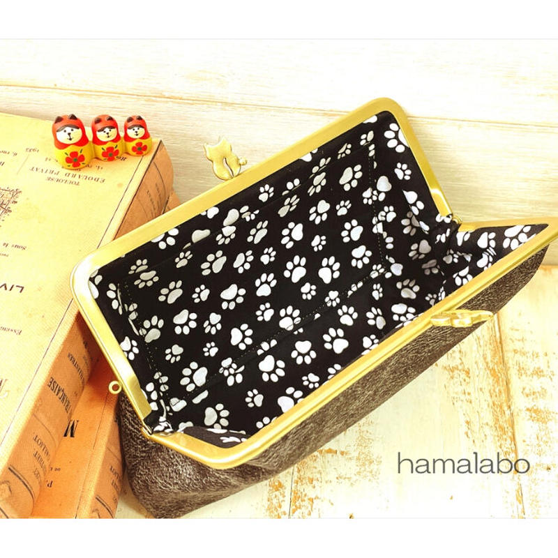 Kt 80 がま口スマホケース 大きめサイズ の型紙 レシピ 18cm 角型用 H Kt 80 がま口スマホケース 大きめサイズ の型紙 レシピ 18cm 角型用 H