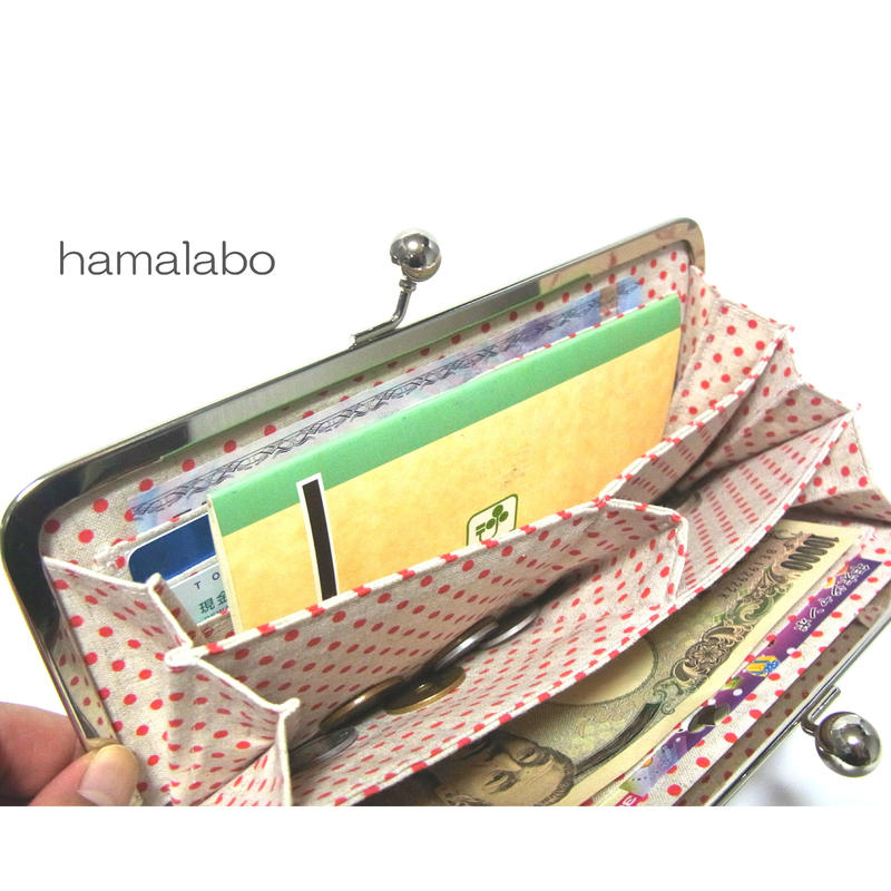 Kt 05 がま口長財布の型紙 レシピ 22cm口金用 Hamalabo 2nd