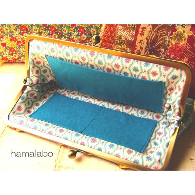 Kt2 1002 がま口クラッチバッグの型紙 レシピ 27cm 角型用 Hamalab