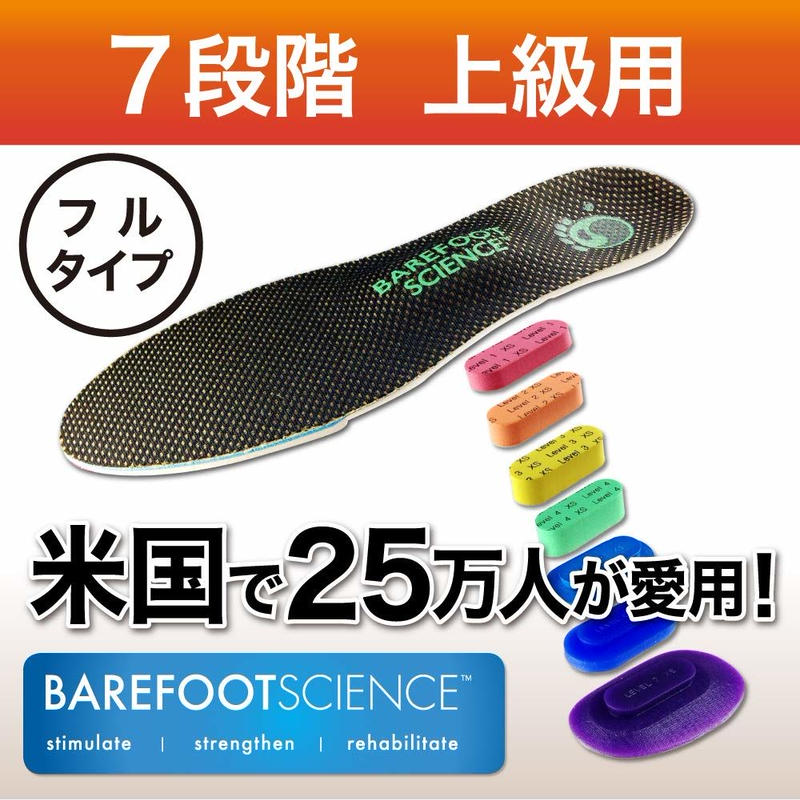 インソール 足底筋膜炎 扁平足 外反母趾 Barefoot Science7段階フルタイプ 立 インソール 足底筋膜炎 扁平足 外反母趾 Barefoot Science7段階フルタイプ 立