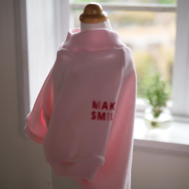 Make Smile Tシャツ ピンク 犬服ブランドアイヌーン Inun あいぬーん ア
