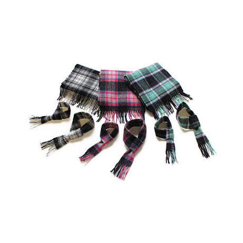 犬のチェック柄マフラー Sサイズ Inuto