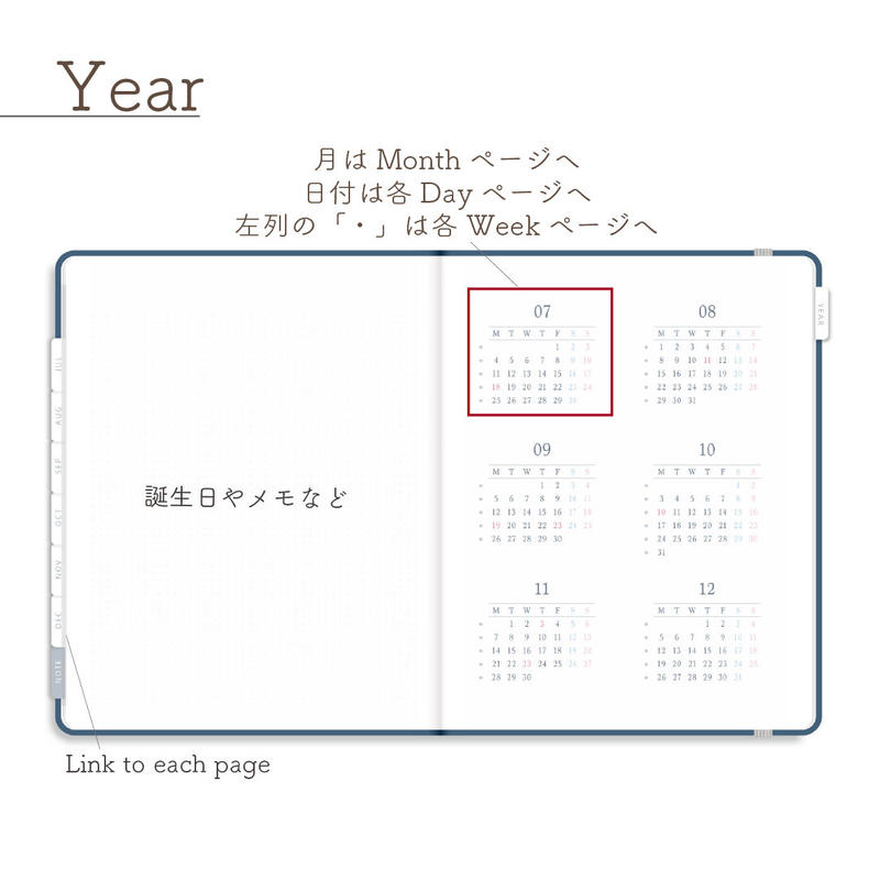 左ききさん専用デジタル手帳【Lefty Planner -Diary -】Color:Navy 期間限定お得なセット colorsさん専用 バット