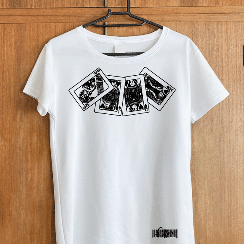 Loigu トランプtシャツ ホワイト Loigu Design