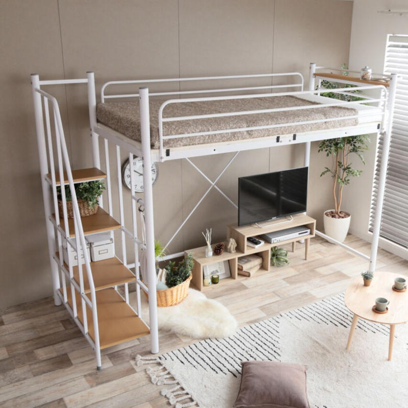 即納超歓迎 Lofty 階段付きロフトベッドの通販 by プロフ必須✩.*˚家具