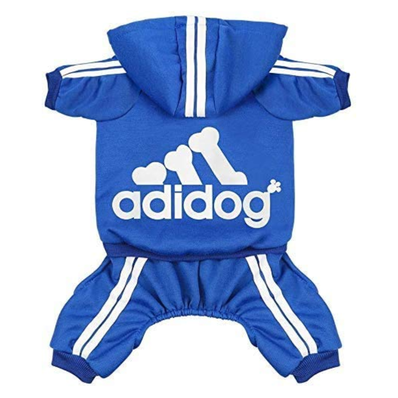 送料無料 Adidog 犬服 ロンパース ドッグウェア ペット服 人気 青 おしゃれな犬 送料無料 Adidog 犬服 ロンパース ドッグウェア ペット服 人気 青 おしゃれな犬