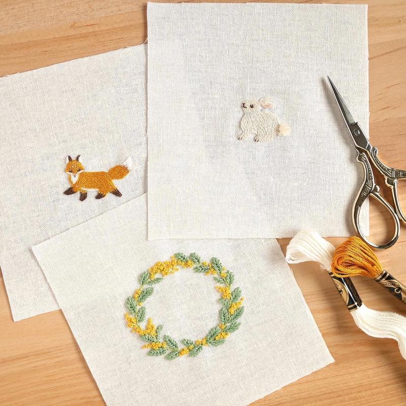 ミモザリースの刺繍キット Itosino