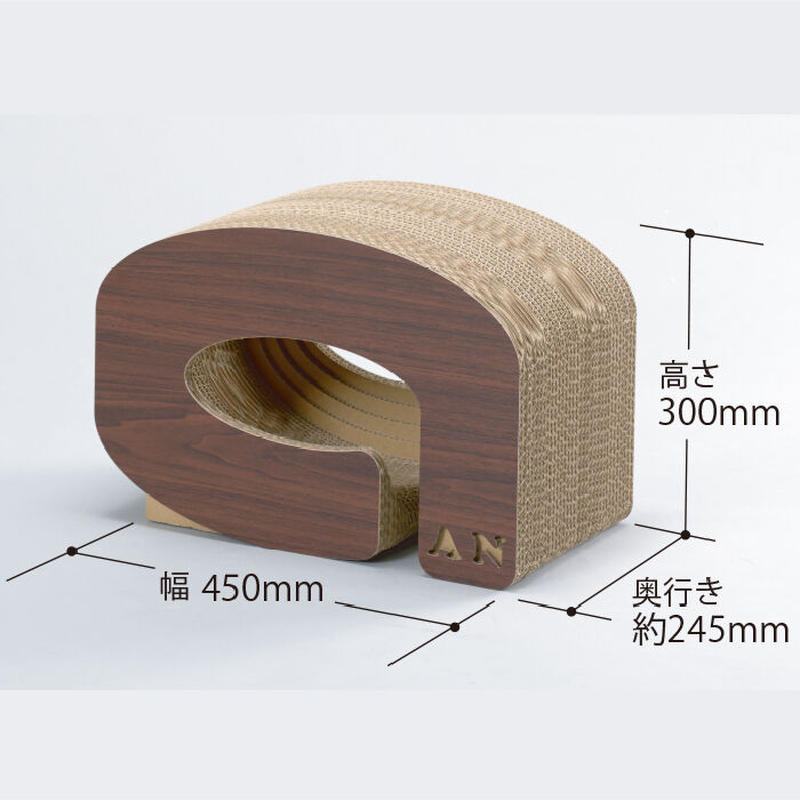 P Q R S T お名前が入れられる アルファベット型の猫の爪とぎ Clapha クラファ