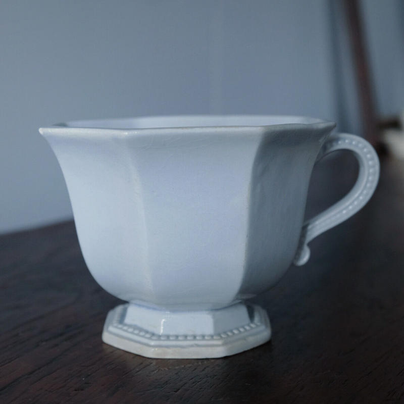 オーストリア M.Z. アンティーク ひよこ 蓋付きカップ トレイ付